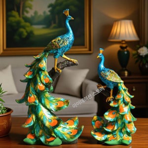 럭셔리 공작 장식 세트 개업선물 북유럽풍 인테리어 신혼집 소품