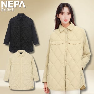 네파 경량패딩 중기장 셔츠자켓 여성 일상복 간절기 퓨레 발수 보온 경량패딩