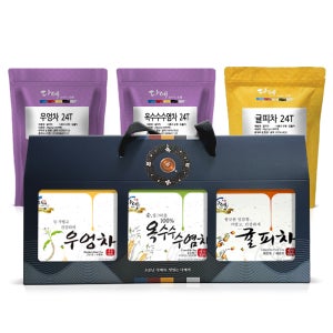 [본사직영] 다예 가벼운시간 3종 우엉차 옥수수수염차 귤피차 선물세트 72개입, 1개