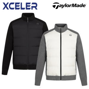 테일러메이드 어패럴 남성 골프웨어 골프 구스 다운 점퍼 엑셀러 패딩 니트 가디건 O4123