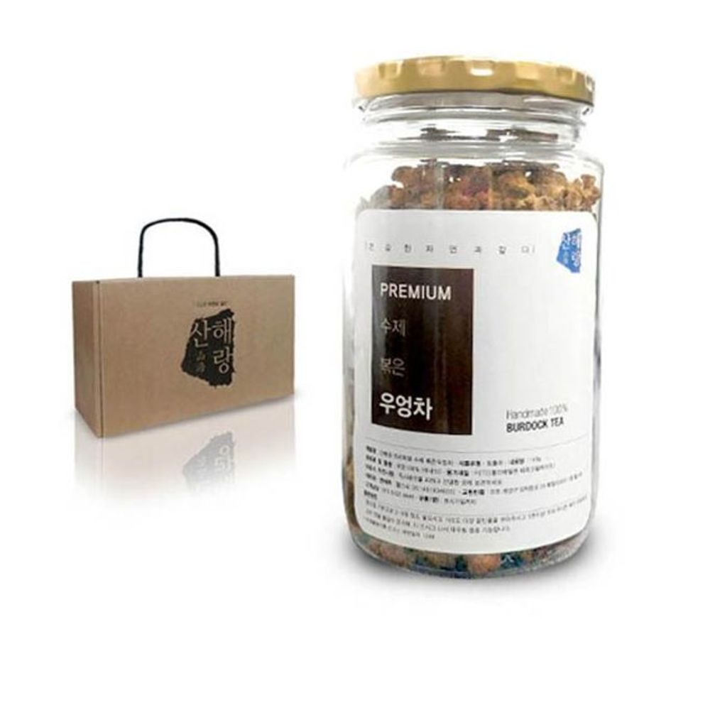 산해랑 볶은 수제우엉차 140g 국내산 산해랑 산해랑볶은차 산해랑덖음차 수제차