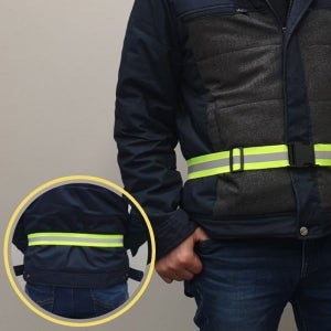 탄력 반사 안전 벨트 야광 형광 안전 벨트 공사장 보호