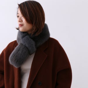 천연 모피 여성용 폭스퍼 목도리 겨울용 렉스