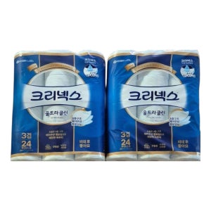 크리넥스 울트라클린 3겹 25M 24롤 2개