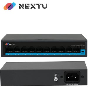 넥스트 AI지능형 랜 리피터기능 POE용량 80W 스위칭허브 10포트 NEXTU POE294F-2TP