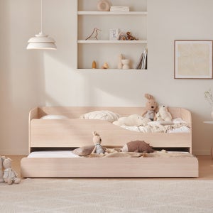 포레 슬라이딩 침대 프레임 SS(슈퍼싱글), 내추럴우드(좌형)