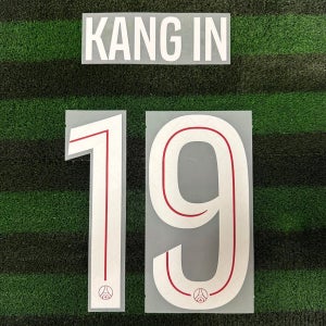 [오피셜] 25-26 PSG 홈 챔피언스리그용 KANG IN 이강인 19 마킹 네임세트