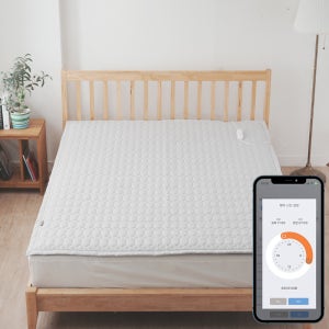 Merino IoT 스마트폰원격제어 EMF 커버분리형 탄소매트/침대전기매트 거실전기장판 싱글전기요 더블매트