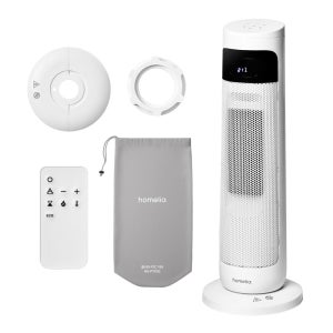 홈리아 스탠드형 무소음 PTC 온풍기 1등급 가정용 거실 전기히터 난방기 사무실 발난로