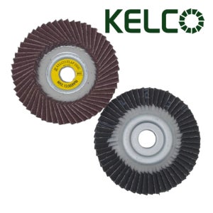 100장 켈코 날개사포 R192 100mm (4인치) 해바라기 페파 컵 디스크휠 페이퍼