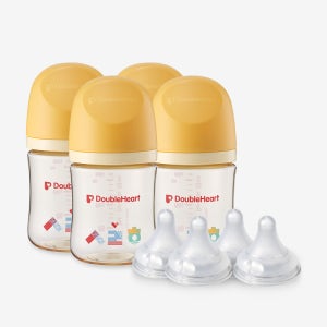 더블하트 PPSU 젖병 헤리티지 사랑해 160ml 트윈팩 더블세트 (젖병4개+젖꼭지4입)