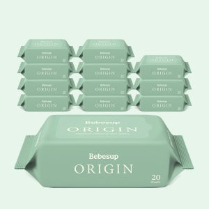 베베숲 오리진 20매 휴대 리필 미니물티슈 12팩