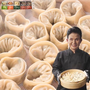 최만순의 복을 담은 만두세트 한국전통약선요리연구소 사골분말육수 고기 야채 비건 김치 1세트