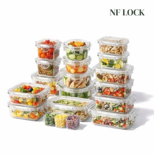 엔에프락 트라이탄 투명 밀폐용기 냉장고 정리 보관 반찬통 세트 모음전 9종, 풀세트 12개, 1세트