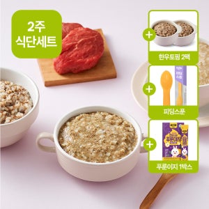 엘빈즈 2주 탄단지 식단 아기 수제 이유식 초기 중기 후기 완료기