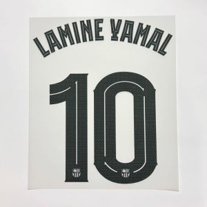 [오피셜] 25-26 바르셀로나 어웨이 LAMINE YAMAL 라민 야말 10 컵대회용 마킹