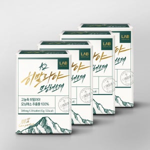 랩온랩 고농축 k2 히말라야 모닝해소제 허브 추출물 100% 30정, 4개