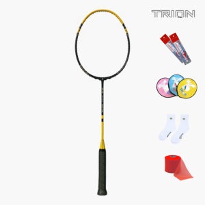 트라이온 X-0 스파이더 옥타 림 옐로우 배드민턴라켓