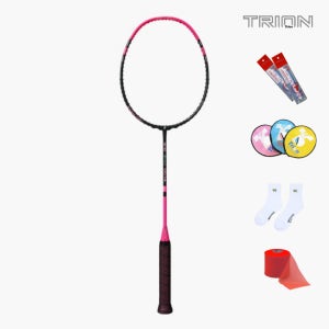 트라이온 X-0 스파이더 옥타 림 핑크 배드민턴라켓