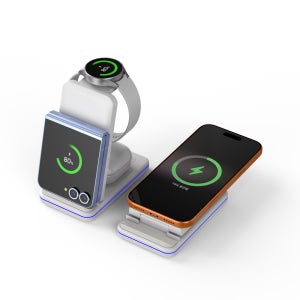 넥스트유 플러온 W1 3in1 Qi 아이폰 갤럭시 애플 워치 호환 고속 멀티 무선 충전기