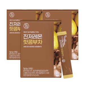 힐스랩 핫 콤부차 콤부티 5g 진저레몬, 15개입, 3개