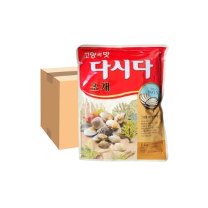 CJ제일제당 백설 조개 다시다 1kg, 한박스(10개입)