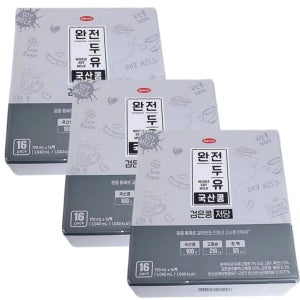 한미사이언스 완전 두유 국산콩 검은콩 저당 190ml 48팩 한미