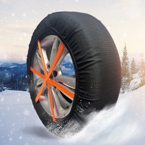 코즈 직물 스노우체인 자동차 눈길 타이어체인 패브릭 2P