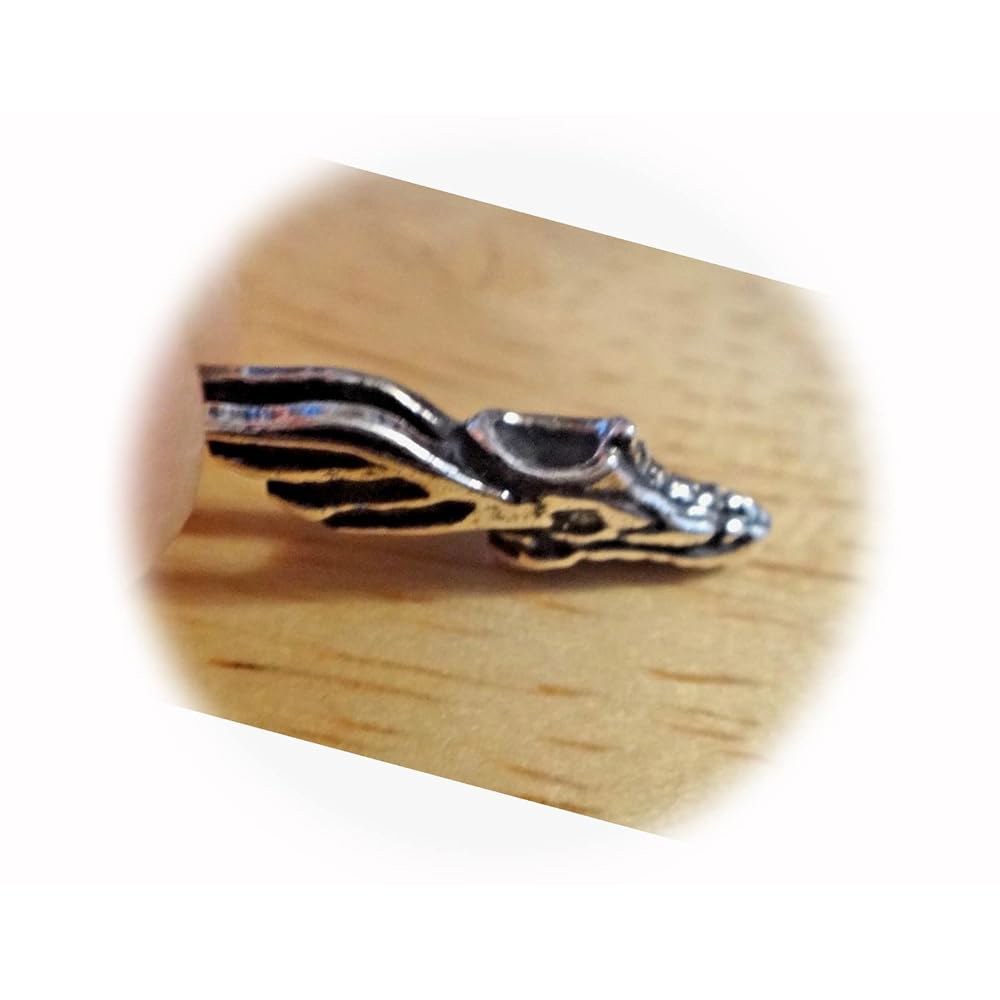 새로운 스털링 실버 23x5mm 육상 크로스 컨트리 슈즈, 날개 달린 매력 CII2709SE