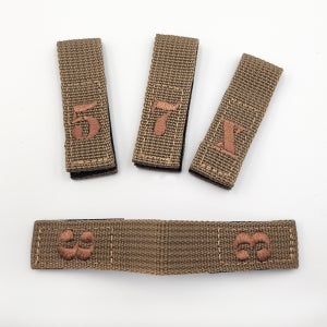 벙커스 숫자 벨크로 태그 세트 (3,5,7,X) G300 골프커버 시리즈 전용