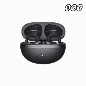 QCY CT06 오픈형 귀찌 무선 블루투스이어폰 귀안아픈 러닝 자전거 운동용 이어커프 블랙