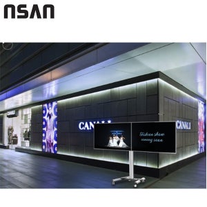 TV스탠드 듀얼거치대 이동형스탠드 이동식거치대 티브다이 알루미늄 브라켓 [리퍼제품]