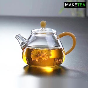 북대사 티포트 220ml H03 고붕규산 내열강화유리 직화 티팟 유리주전자 차호