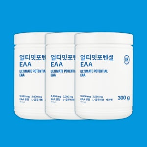 얼티밋포텐셜 EAA 9종 필수 아미노산 보충제 사과맛, 300g, 3개