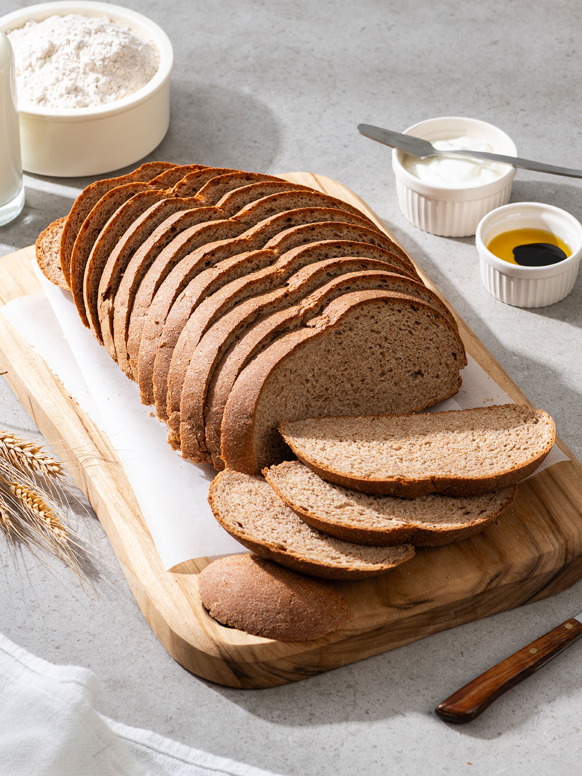 100% Whole Wheat Bread Good Bread for Breakfast Unsalted Unsweetened Whole Wheat Bread