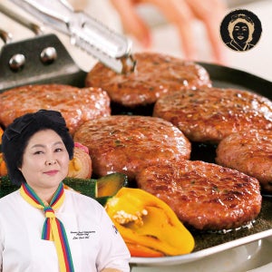 이순실 고기떡갈비 스테이크 수제 원육 함박 스테이크 떡갈비 55g X 16개 어린이 밥반찬