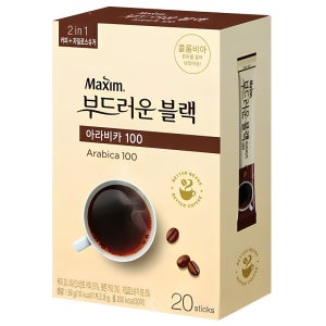 맥심 부드러운 블랙 아라비카 커피믹스 100개입
