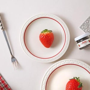 시라쿠스 쉐난고 카디날 레드 레트로식기 반찬그릇 앞접시 소접시 14cm