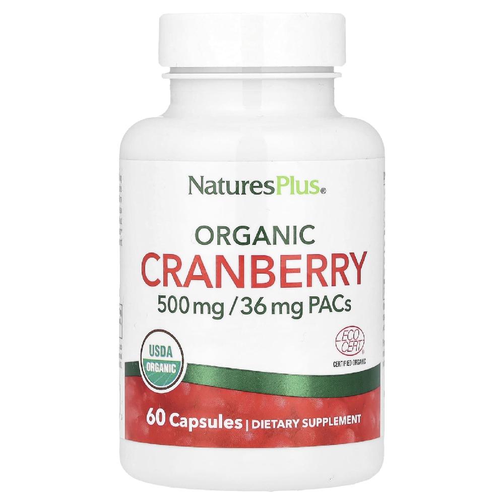 네이처스플러스 크랜베리 500mg PAC 36mg <b>Cranberry</b> 캡슐 60정