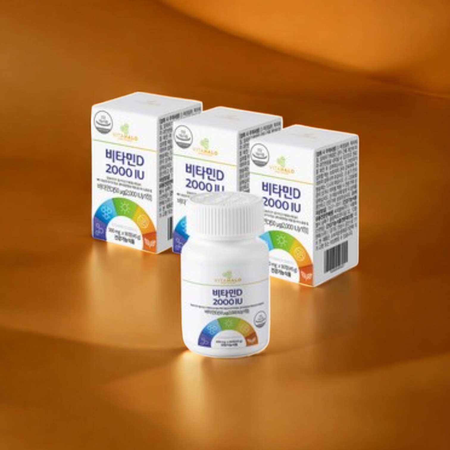 <b>비타할로</b> 비타민D 2000IU 면역 에너지 뼈건강 에너지 90정 3개
