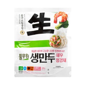 풀무원 생만두 새우 청경채 320g, 8개