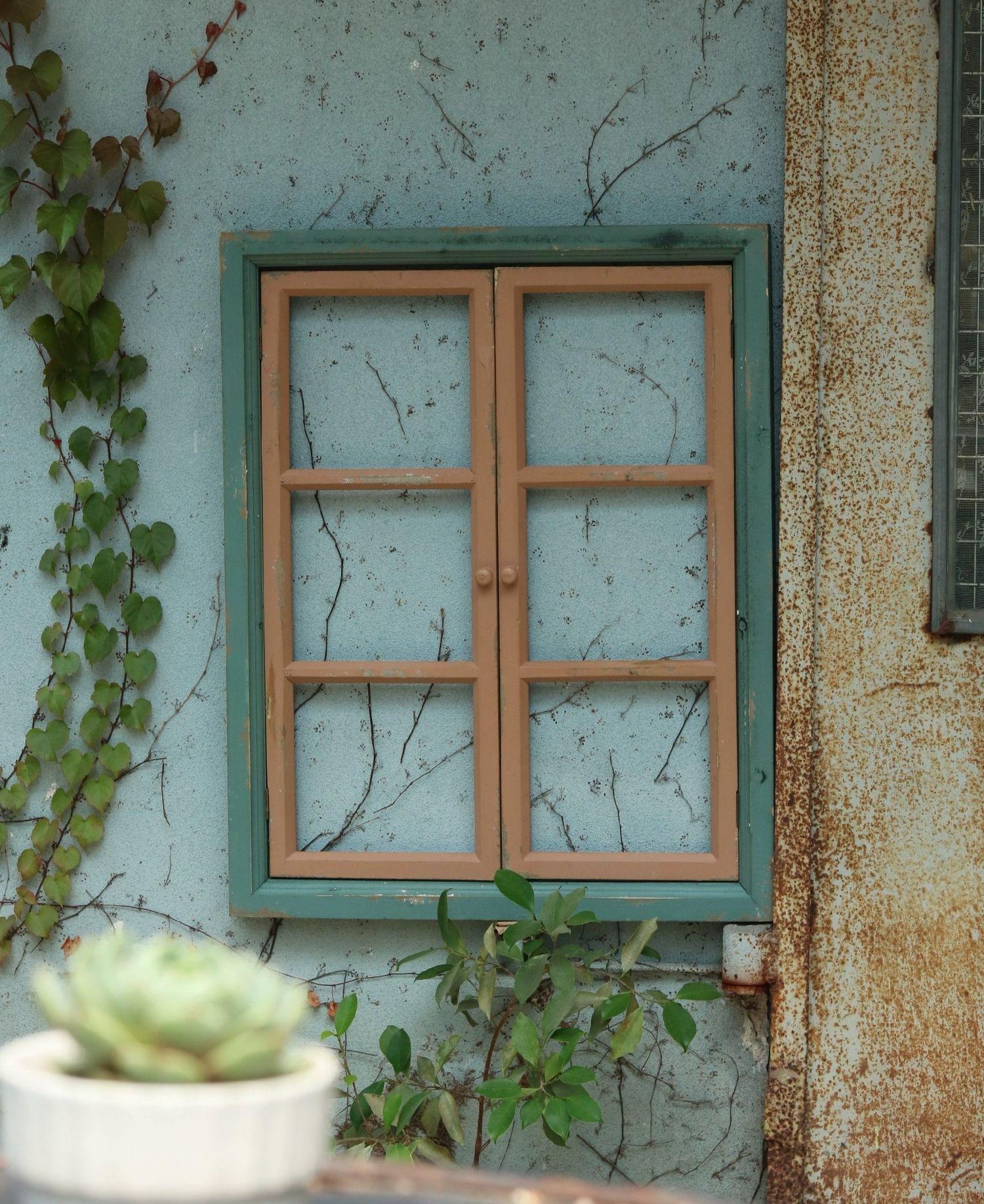 가짜 창문틀 장식 벽걸이 빈티지 인테리어 모형 원목 술집 카페 장식용 벽장식 소품