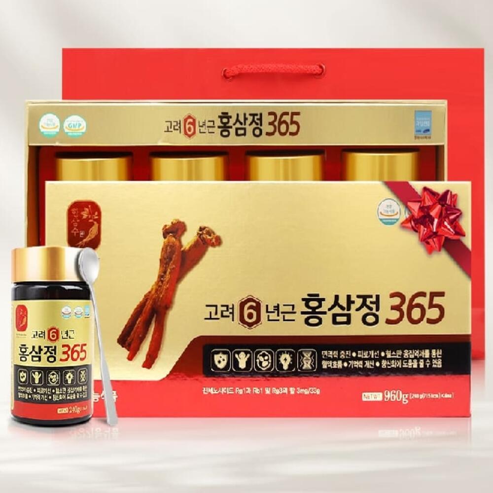 진샵 6년근 <b>고려 홍삼정</b> 농축액 진액 홍삼 진세노사이드 즙 엑기스 4병