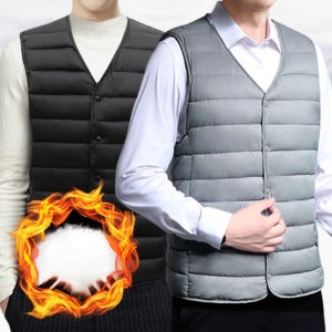 브이넥 남성 경량조끼 정장 이너 베스트