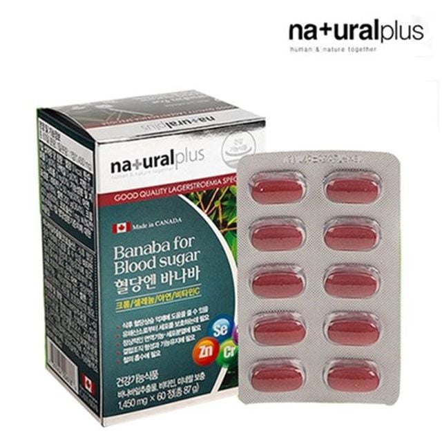 <b>내츄럴플러스 혈당</b>엔바나바 1450mgx60정