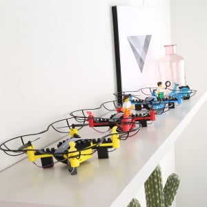 귀여운 컬러풀 블록 조립 드론 SKD X7 입문용 선물용