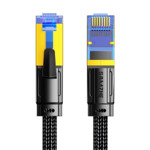 삼지 CAT8 FFTP 직조 초고속 기가 랜선 인터넷 랜케이블 블랙 20m CX8200H