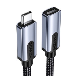 삼지 USB3.1 Gen2 10Gbps C타입 연장선 연장 케이블 0.5m UYC-05