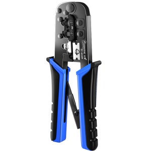 삼지 랜 케이블 탈피 압착 절단 다기능 기어식 랜툴 SZ-568L