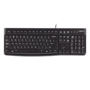 로지텍 K120 Corded 블랙 유선 키보드 키스킨포함